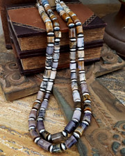 Schaef Designs Amethyst Sage Chalcedony Navajo Pearl Necklace Set | Arizona