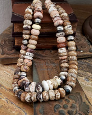 Schaef Designs Schaef Designs Brown Buffalo Turqouise & Navajo Pearl Necklaces | Arizona 
