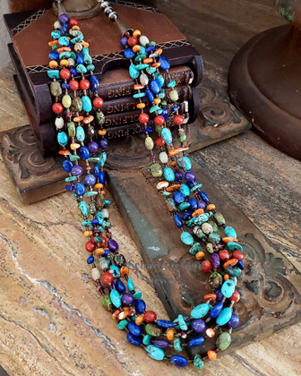 Schaef Designs Multi Color 5 Strand Southwestern Basics Necklaces | Arizona 