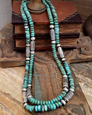 Schaef Designs Purple Turquoise & Sterling Silver Tube Bead Necklaces | Southwestern Basics | Arizona 