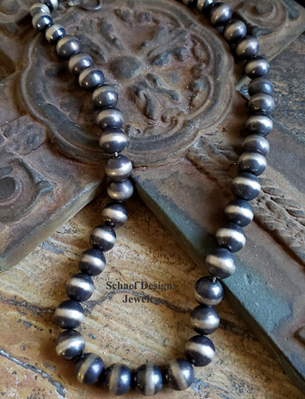 Schaef Designs Large Navajo Pearl Necklace | Southwestern Jewelry | Arizona 