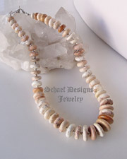  Schaef Designs white buffalo turquoise & sterling silver single strand Southwestern necklace for Schaef Designs, Rocki Gorman, Gary G, and Dan Dodson pendants| Native American Jewelry | upscale online Native American Southwestern Equine Jewelry gallery boutique | Schaef Designs artisan hand-crafted jewelry | New Mexico
