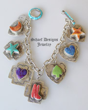 Schaef Designs Jewelry Southwestern Totem Charm Bracelet | Vintage Revival Collection | online upscale Southwestern Native American jewelry gallery boutique | Schaef Designs Southwestern Equine Jewelry |New Mexico 