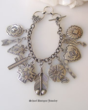 Rocki Gorman Sterling Silver Charm Bracelet | Vintage Collection | Schaef Designs Southwestern Equine Equestrian Jewelry | New Mexico