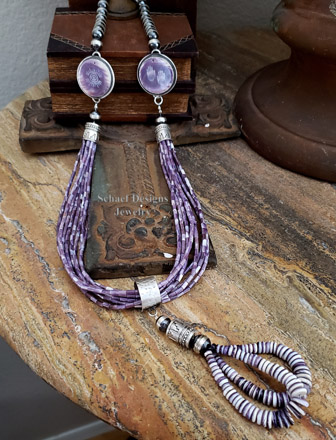 Schaef Designs Snake Vertebrae & Solid Bronze Bead Necklace | Arizona 