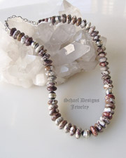 Wildhorse & Antique Silver Bead Single Strand Necklace for Rocki Gorman Pendants | Vintage Collection | Schaef Designs Southwestern artisan handcrafted Jewelry | New Mexico 