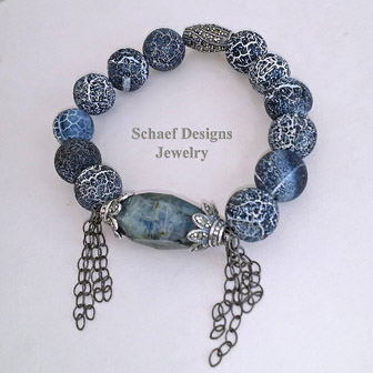 Schaef Designs Kyanite Labradorite Antler Coral Pave Marcasite Stacking Bracelets | Arizona
