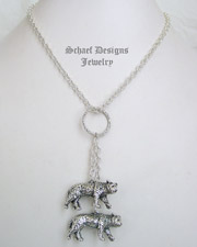 Susan Cumming IWLF Endangered Species Sterling Silver African Animal Vintage 
Charm Necklace | Schaef Designs | Arizona