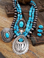  Schaef Designs, Leo Feeney | Kachina Pendants | Schaef Designs Southwestern Turquoise Jewelry | New Mexico 