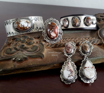 Schaef Designs AZ Wildhorse ID Leather bracelet | Arizona 