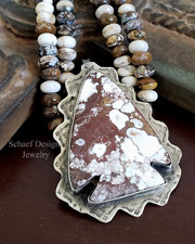 Schaef Designs Azurite & Sterling Silver Tube Bead Necklaces | Arizona