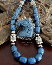 Schaef Designs Hubei turquoise & sterling Silver bear pendant | Arizona