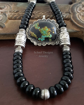 Schaef Designs Hubei Turquoise bear pendant  | Arizona 
