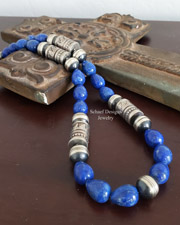 Schaef Designs Lapis Confetti 5 Strand Necklace | Arizona