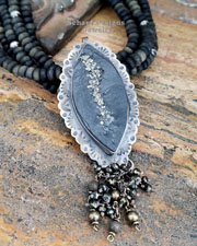 Schaef Designs Pyrite Black & Sterling Silver Pendant | New Mexico