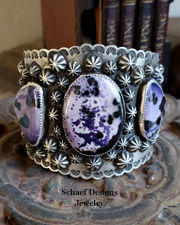  Schaef Designs Tiffany Stone & Sterling Silver Cuff Bracelet | New Mexico 