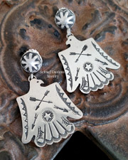  Schaef Designs Royston Turquoise Jasper & Sterling Silver Southwestern Square Cross Pendant | Arizona