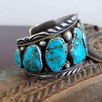 TA Orange Spiny Oyster Blue Turquoise & Sterling Silver Wire earrings | Schaef Designs | Arizona 