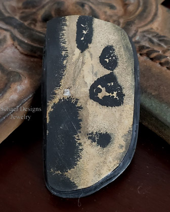 Schaef Designs Cheetah Stone in Black Sterling Silver Pendant & necklace Collection | Arizona