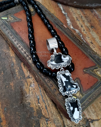 Old coin Native American Walking Liberty Half Dollar squash blossom pendant | Schaef Designs | Arizona