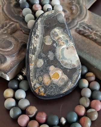 Schaef Designs Polychrome Japser & Sterling Silver Tube Bead Necklace Set | Arizona