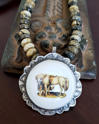Schaef Designs Horse Dog Bridle Rosette Pendant | Arizona 