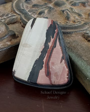 Schaef Designs Morrisonite & Stamped Sterling Silver Southwester Pendant | Arizona