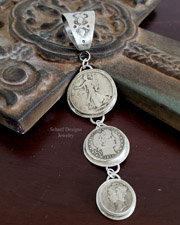OLD COIN JEWELRY Mercury Dime Bead Necklace | Arizona
