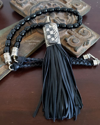 Artist signed Native American Navajo Les Baker red spiny oyster shell & sterling silver bear earrings on french wires | Schaef Designs | Arizona