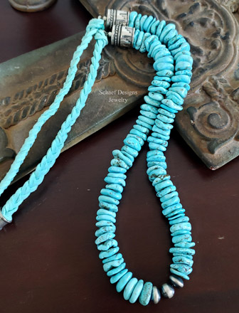   Schaef Designs Turquoise Braid Necklace | Arizona 