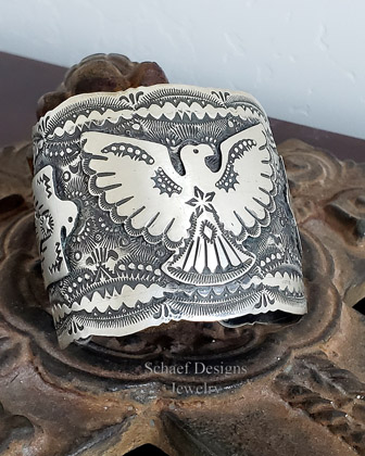 VJP Vincent Platero Thunderbird Sterling Silver Cuff Bracelet  | Arizona
